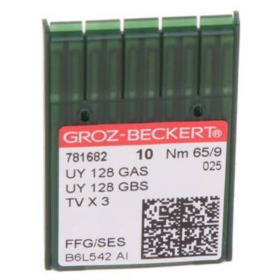 Иглы GROZ-BECKERT UY 128 GAS SES №65 (уп.10шт.) (0)