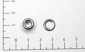 Люверсы стальные №02 цв никель 4мм (уп ок.5000шт)0